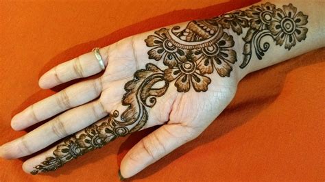 simple shaded mehndi design