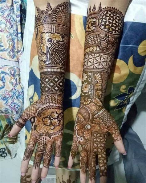 rajasthani full hand mehndi design