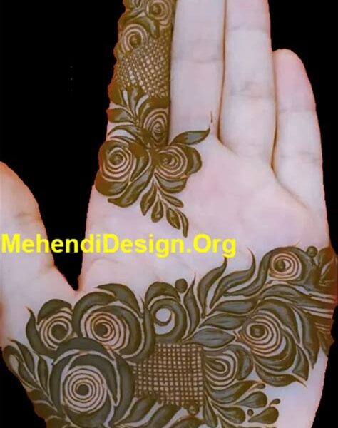 khafif mehndi design front side