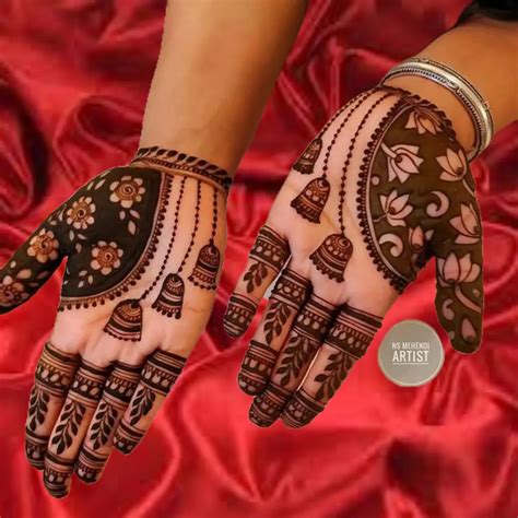easy dulha dulhan mehndi design