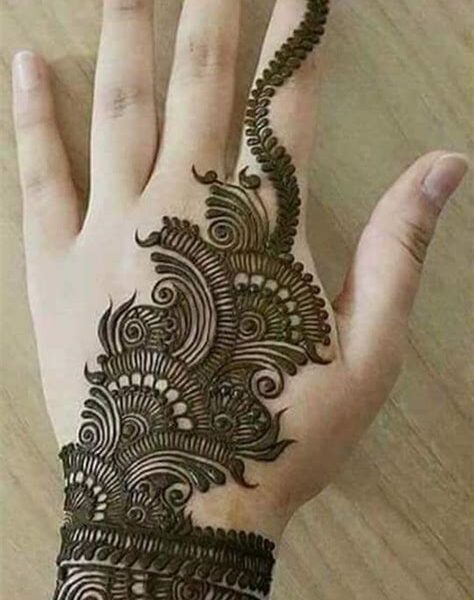 simple bracelet mehndi design