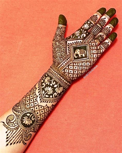 mayur mehndi design