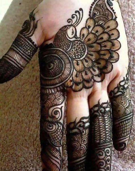 front hand dubai mehndi design