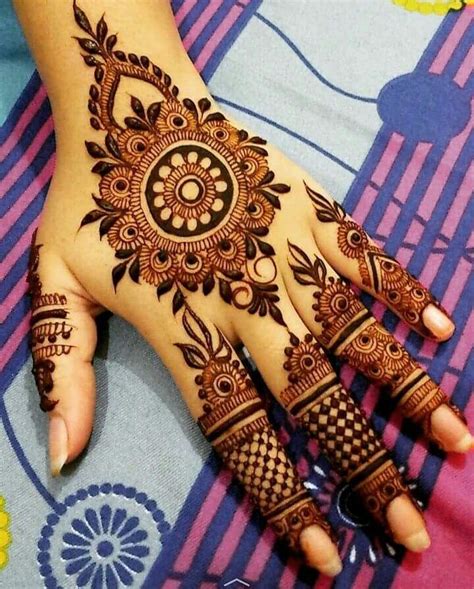 simple mehndi design pencil