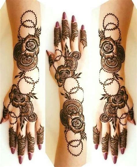 mehndi design front hand bail