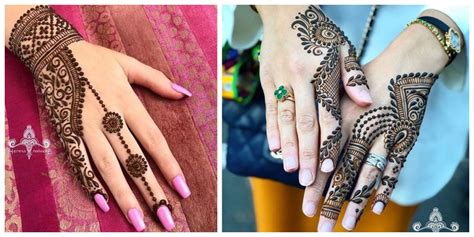 thick mehndi design simple