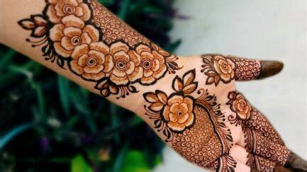 rose mehndi design new