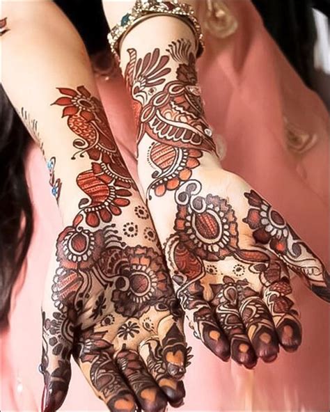 shaded mehndi design