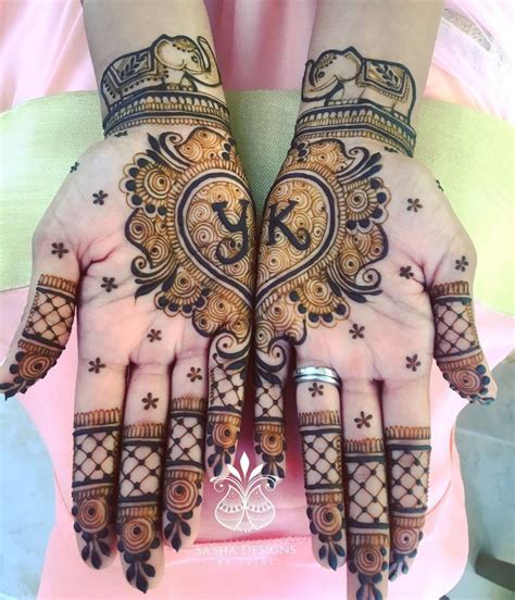 instagram couple mehndi design