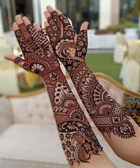 wedding mehndi design photo