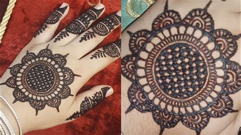 easy tikki mehndi design