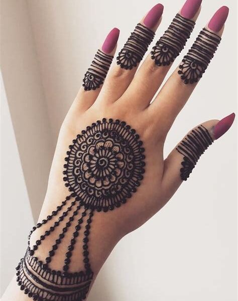 mehndi arabic design easy