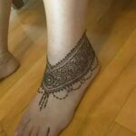 ankle mehndi design