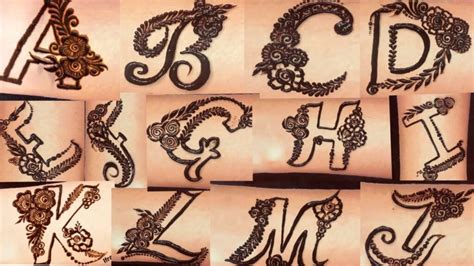 stylish v letter mehndi design