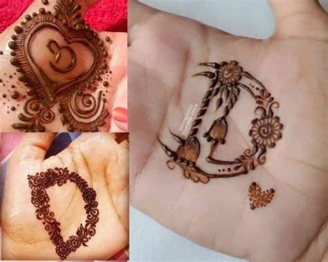 mehndi alphabet design