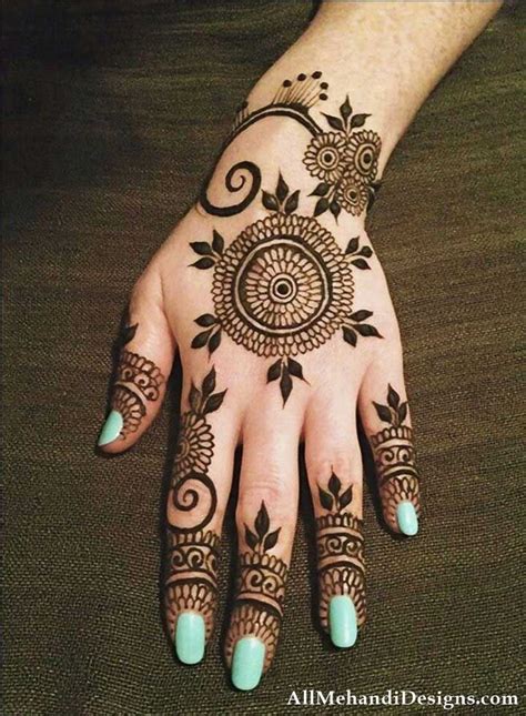 mehndi designs simple and easy for kids