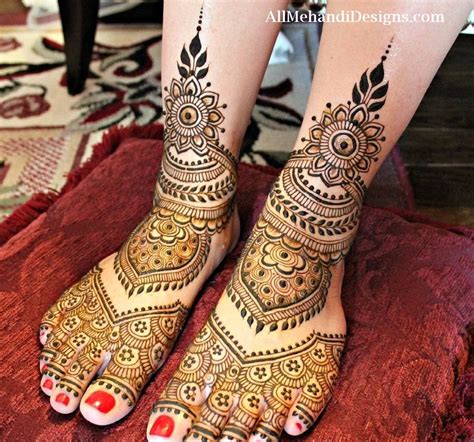 mehndi designs simple leg