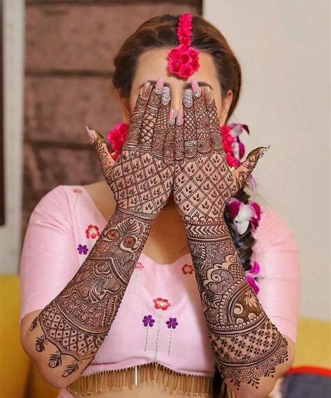 wedding mehndi designs for bride