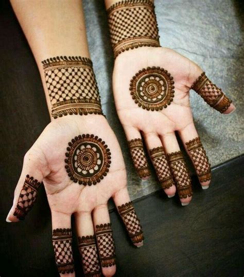 simple mehndi designs for both hands