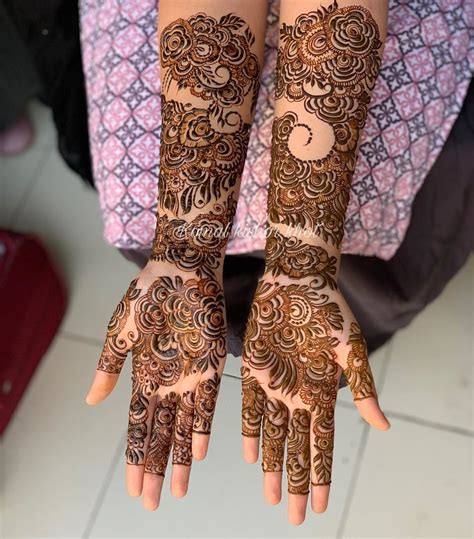 simple rose design mehndi