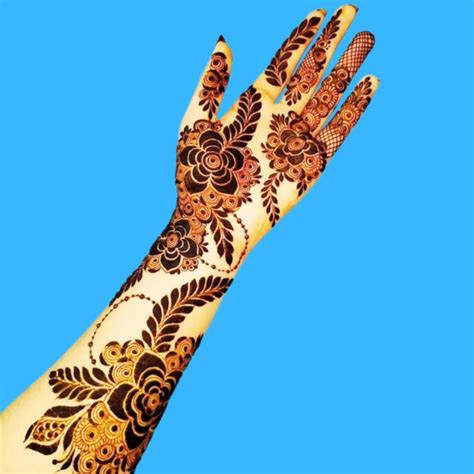 simple khafif mehndi design patches