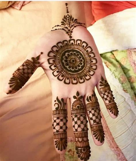 simple mehndi design for both hands