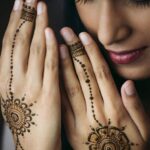 stylish one finger mehndi design