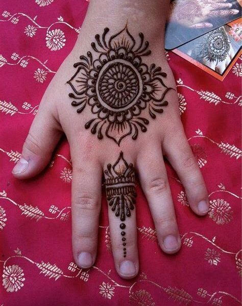 latest mehndi designs for kids