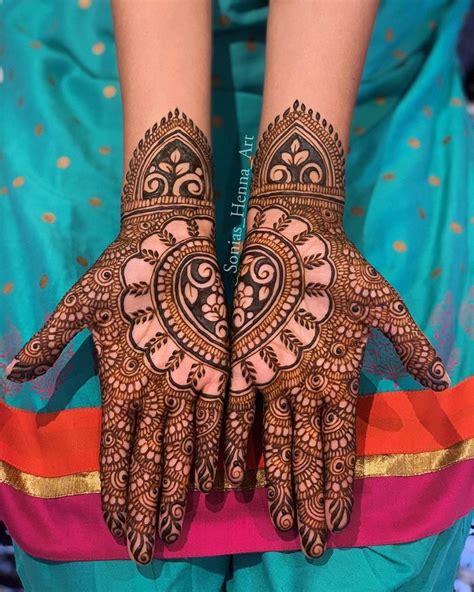 half hand simple mehndi design