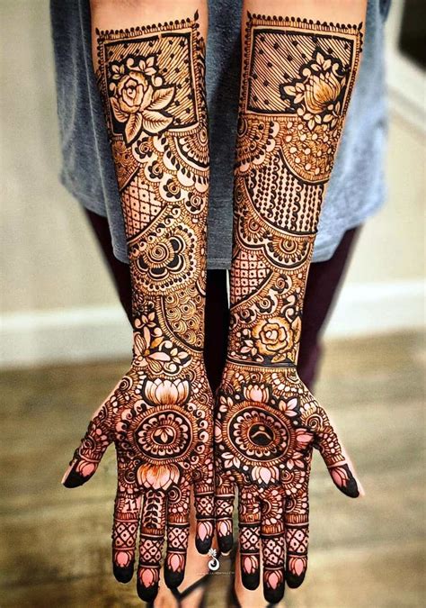 full arm mehndi design