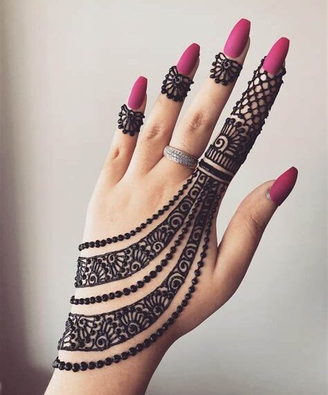 13 back hand mehndi design