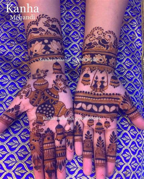 mehndi kalash design