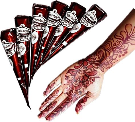 red cone mehndi designs