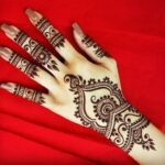 arabic mehndi back side design