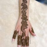stylish upper hand mehndi design