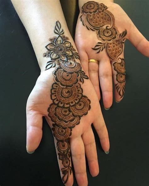 unique mehndi designs for front hands