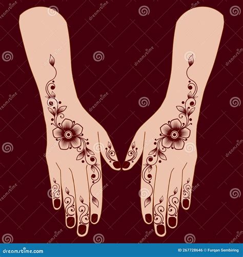 mehndi design two hands