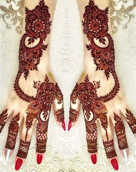 mehndi design marriage girl