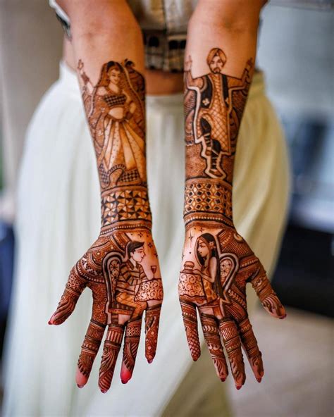 mehndi design bride groom