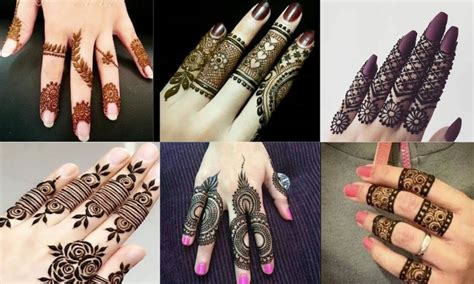 royal finger mehndi design