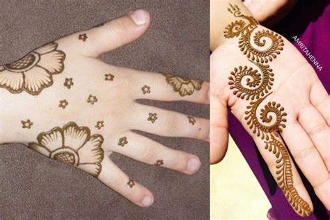 mehndi design for baby girl simple