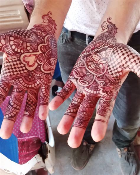 groom mehndi design simple