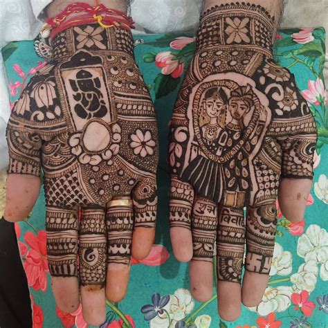 simple groom mehndi design