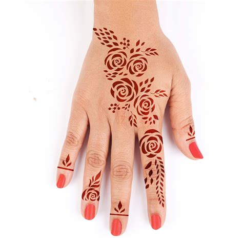 mehndi stencils design