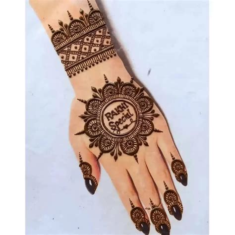 raksha bandhan mehndi design easy