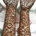 3d mehndi design bridal