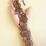 stylish mehndi design front hand