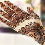 unique mehndi designs front hand