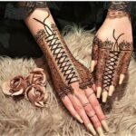 trendy modern mehndi design