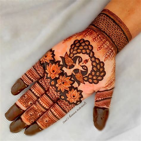 mehndi design palm side
